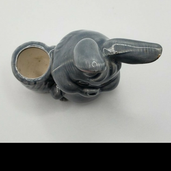 Vintage Ceramic Bunny Rabbit Kitchy Toothpick Holder - Picture 2 of 5